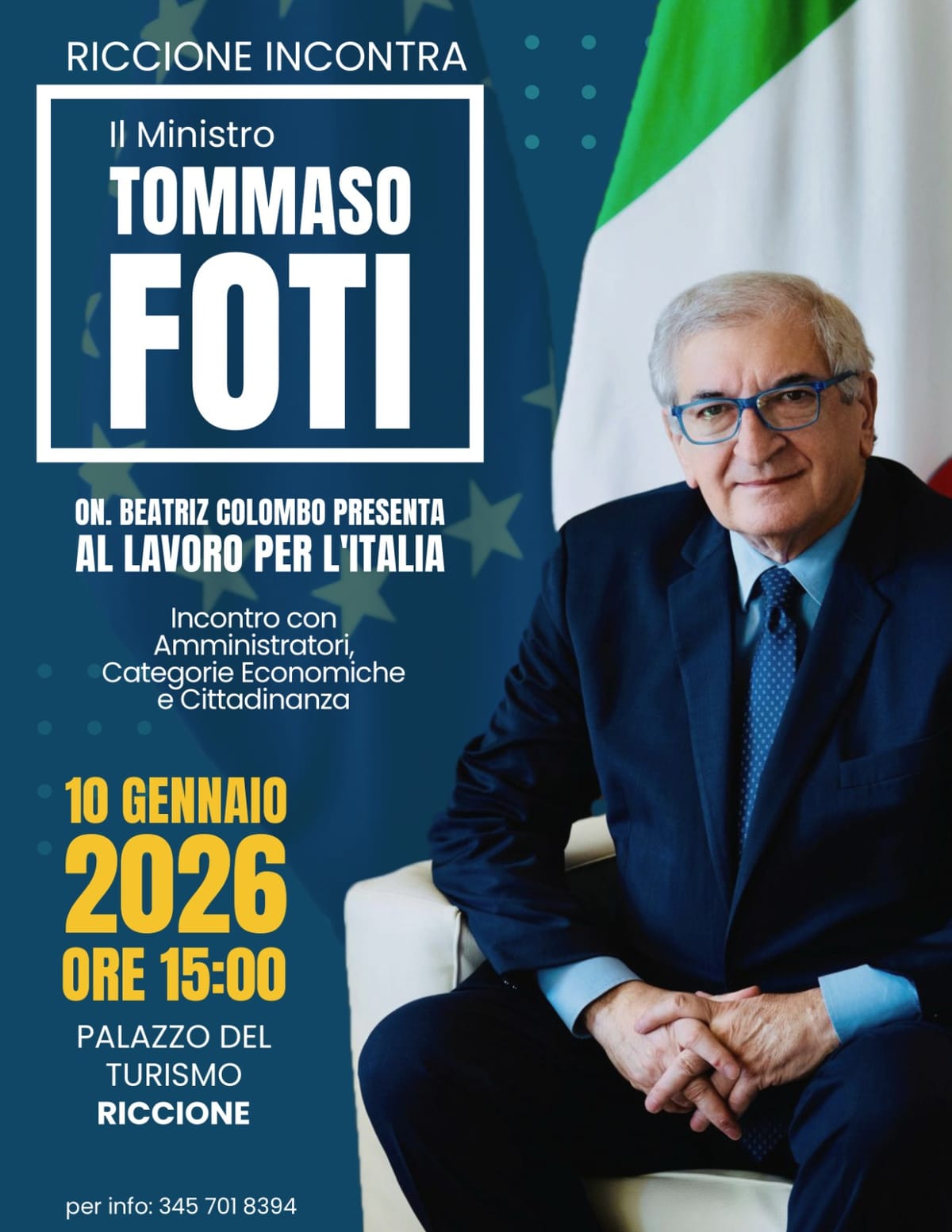 Riccione incontra il Ministro Tommaso Foti