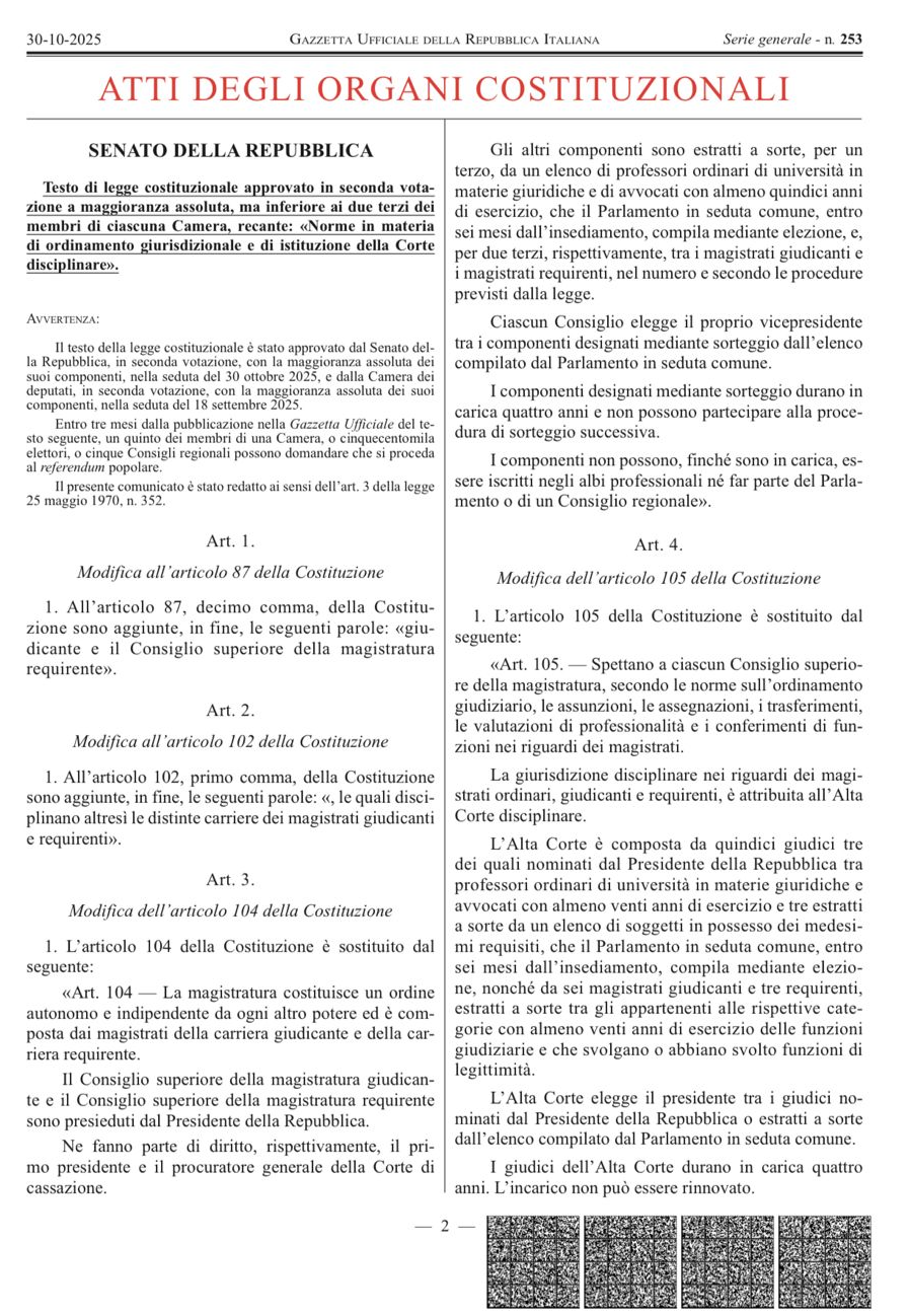 Una riforma di una semplicità disarmante