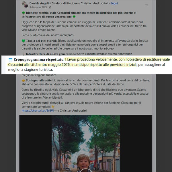 Viale Ceccarini: rinviare i lavori dopo l’estate non è un problema, è buon senso